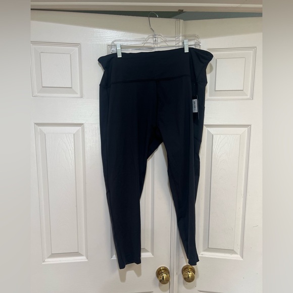 New TOMMIE COPPER Plus Size 4XL Lower Back Support Black Capri Legging shaper - Picture 1 of 9